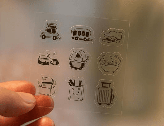 양면 투명스티커