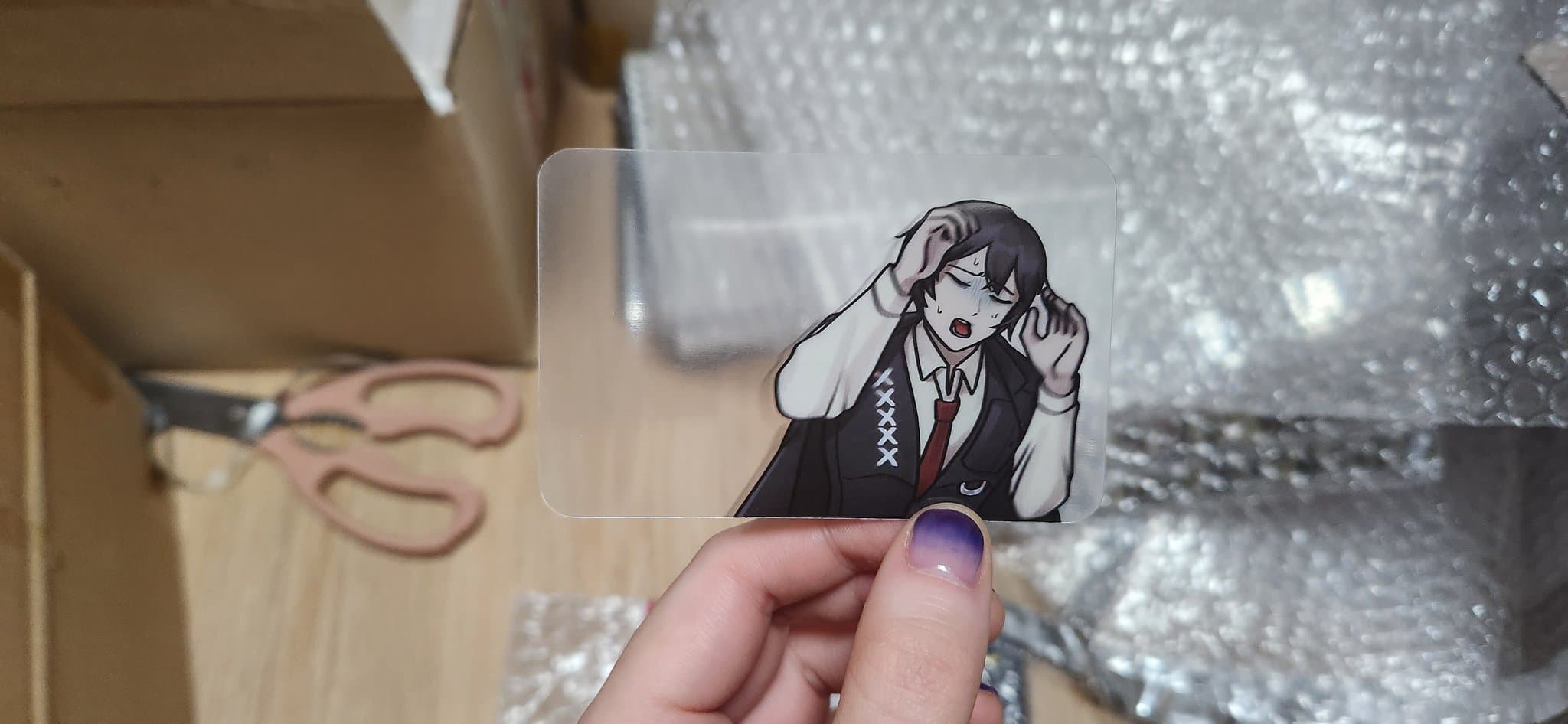 pet 소재가 아니라서 투명하지 않습니다